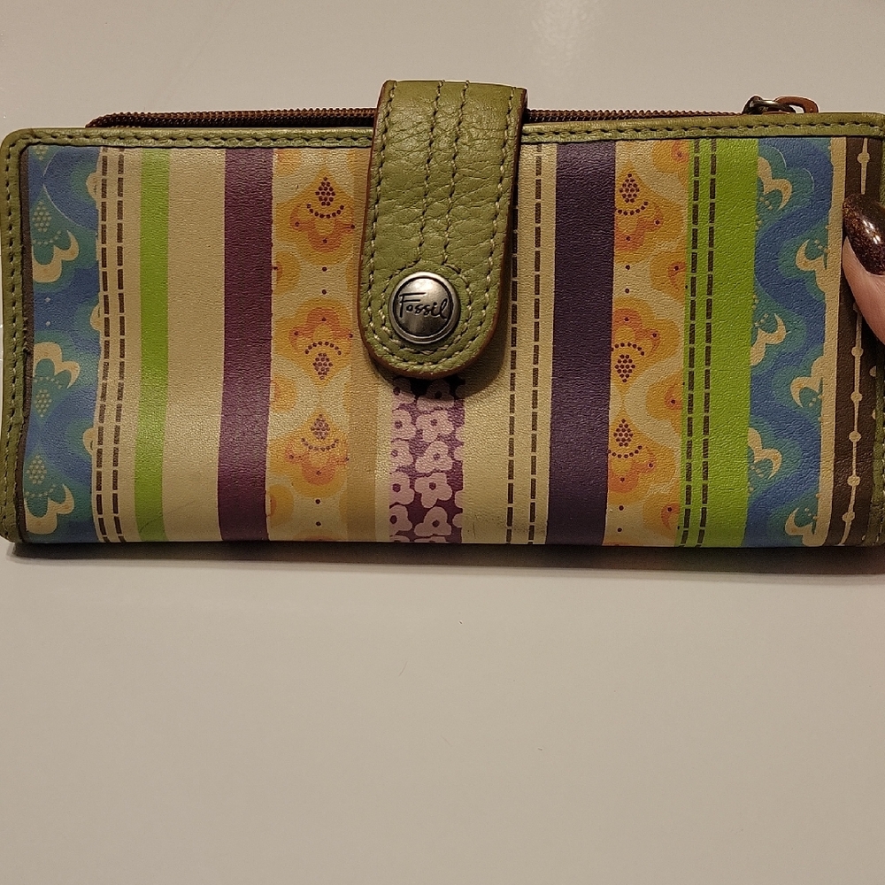 Fossil Colorful Striped Women's Wallet